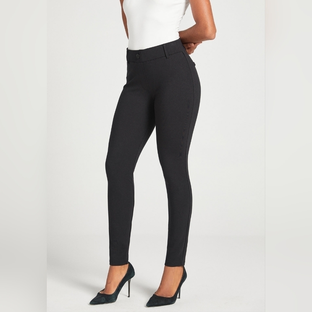 Betabrand | Black Classic DPYP Dress Pant Skinny Yoga Pant Size Medium